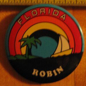 Florida Robin Pinback Button